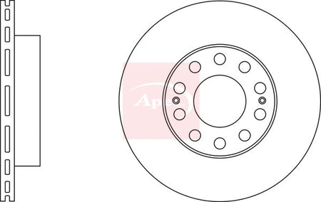 Apec DSK3055 Brake Disc - 1