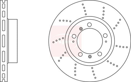 Apec DSK3059 Brake Disc - 1