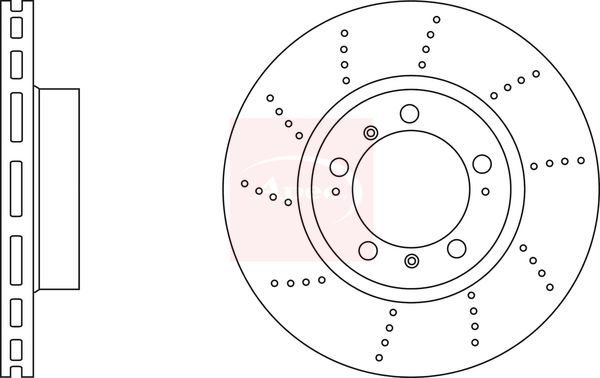 Apec DSK3060 Brake Disc - 1