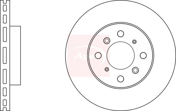 Apec DSK3068 Brake Disc - 1