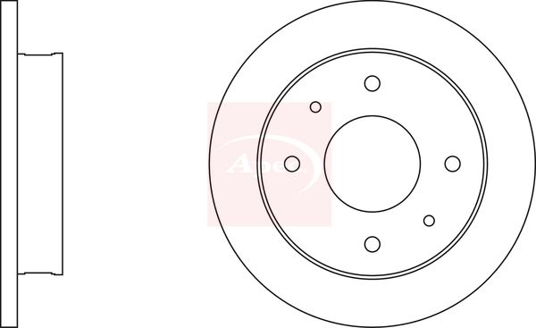 Apec DSK306 Brake Disc - 1