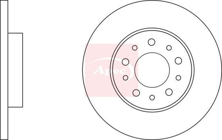 Apec DSK3087 Brake Disc - 1