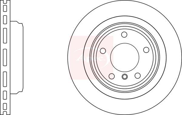 Apec DSK3103 Brake Disc - 1