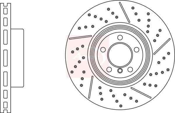 Apec DSK3107 Brake Disc - 1