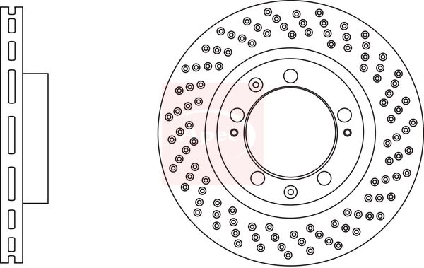 Apec DSK3109 Brake Disc - 1