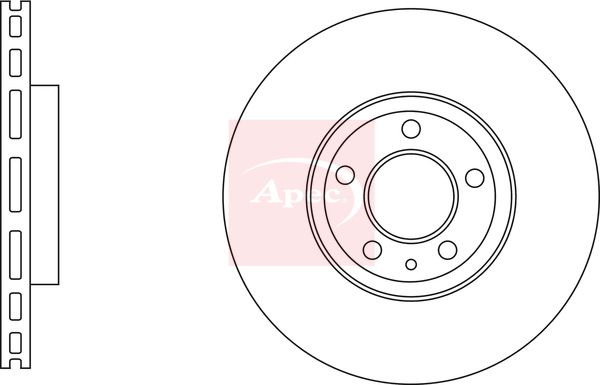 Apec DSK3119 Brake Disc - 1