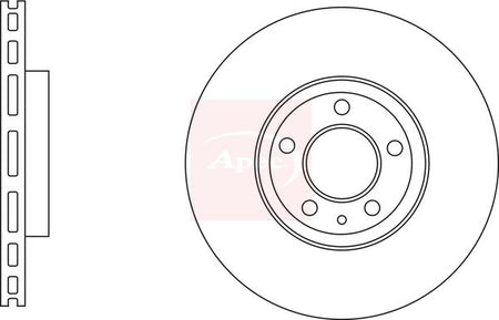 Apec DSK3120 Brake Disc - 1