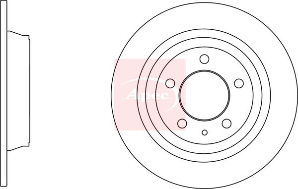 Apec DSK3121 Brake Disc - 1