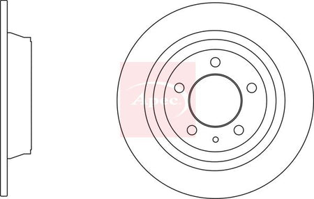 Apec DSK3121 Brake Disc - 1