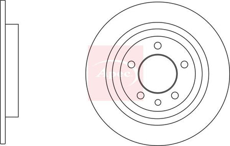Apec DSK3123 Brake Disc - 1