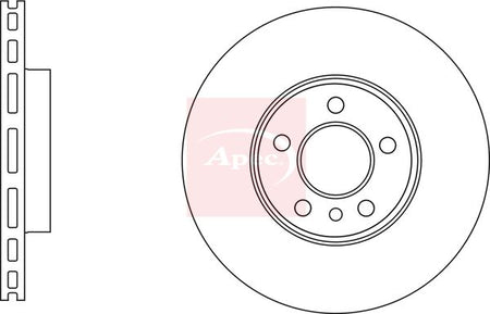 Apec DSK3124 Brake Disc - 2