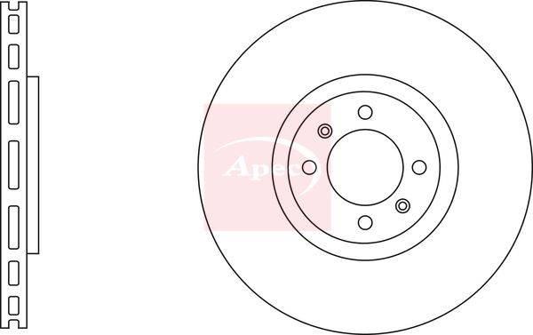 Apec DSK3132 Brake Disc - 1