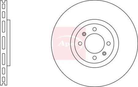 Apec DSK3132 Brake Disc - 1