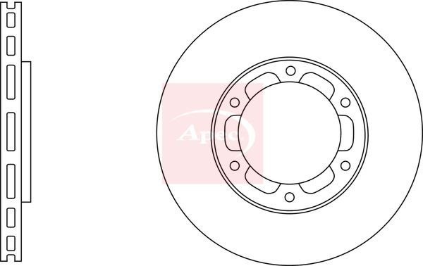 Apec DSK3134 Brake Disc - 1