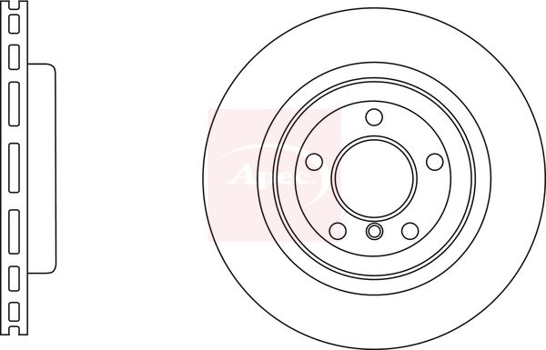 Apec DSK3136 Brake Disc - 1