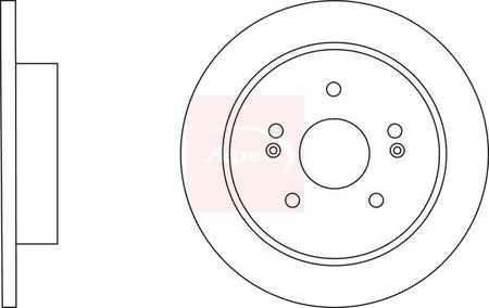 Apec DSK3144 Brake Disc - 1