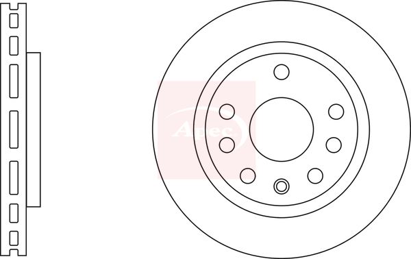 Apec DSK3157 Brake Disc - 1