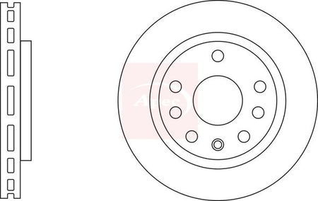 Apec DSK3157 Brake Disc - 1