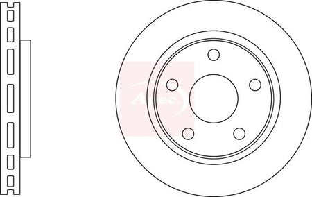 Apec DSK3160 Brake Disc - 1