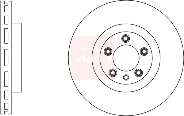 Apec DSK3161 Brake Disc - 1