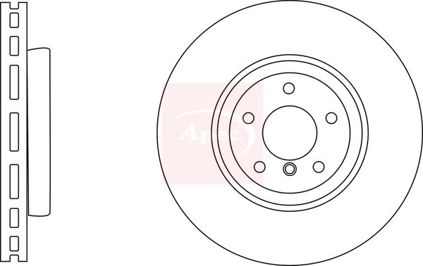 Apec DSK3162 Brake Disc - 1