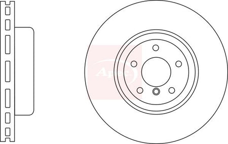 Apec DSK3163 Brake Disc - 1