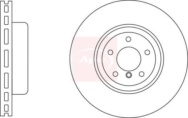 Apec DSK3163 Brake Disc - 1
