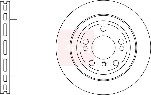 Apec DSK3164 Brake Disc - 1