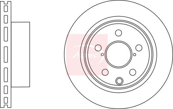 Apec DSK3165 Brake Disc - 1