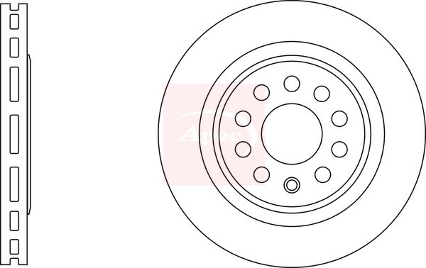 Apec DSK3167 Brake Disc - 1