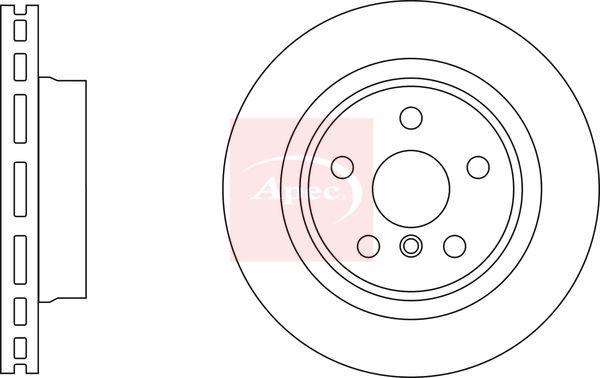 Apec DSK3169 Brake Disc - 1