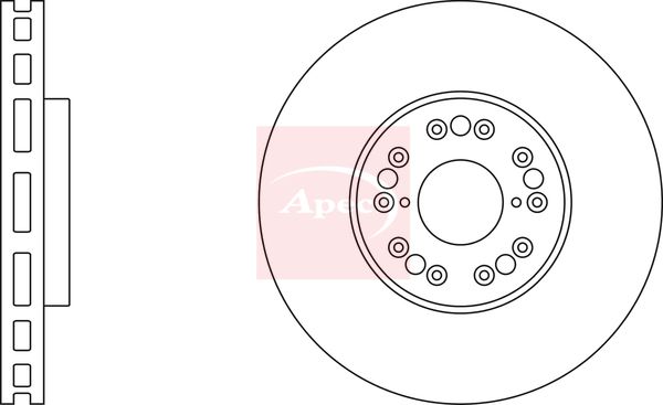 Apec DSK316 Brake Disc - 1