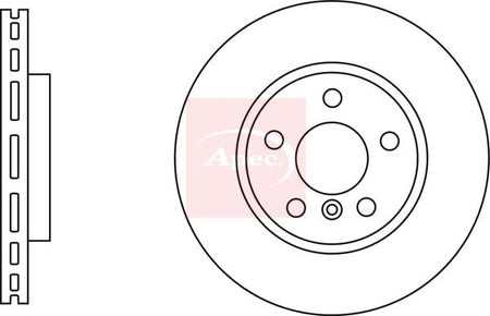 Apec DSK3170 Brake Disc - 1