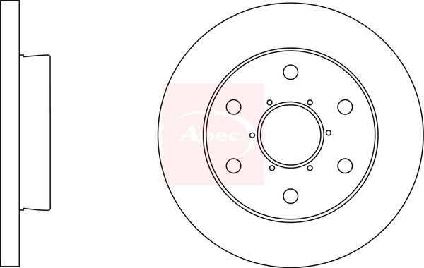 Apec DSK3171 Brake Disc - 1