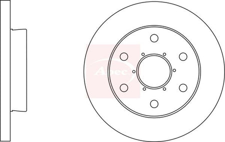 Apec DSK3171 Brake Disc - 1