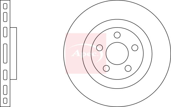 Apec DSK3178 Brake Disc - 1