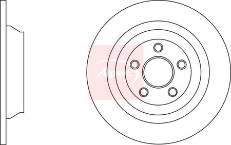 Apec DSK3179 Brake Disc - 1