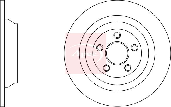 Apec DSK3179 Brake Disc - 1