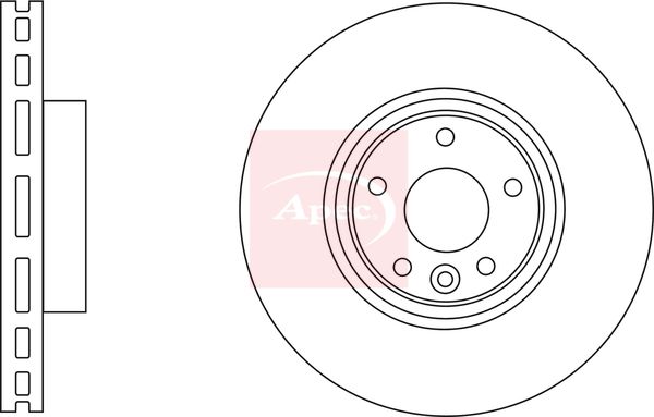 Apec DSK3182 Brake Disc - 1