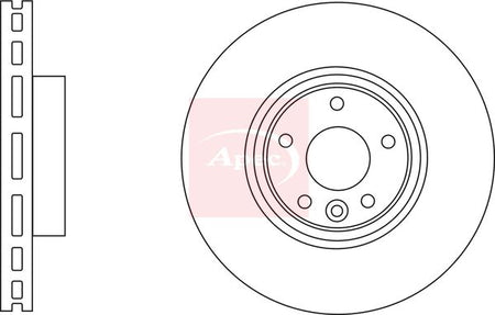 Apec DSK3182 Brake Disc - 1