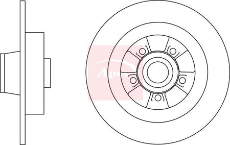 Apec DSK3188 Brake Disc - 1
