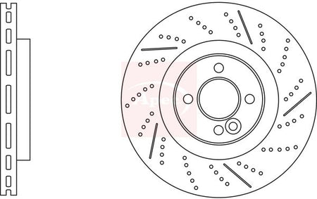 Apec DSK3189 Brake Disc - 1