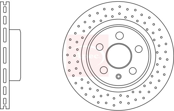 Apec DSK3194 Brake Disc - 1