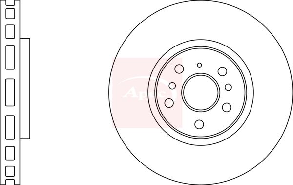 Apec DSK3196 Brake Disc - 1
