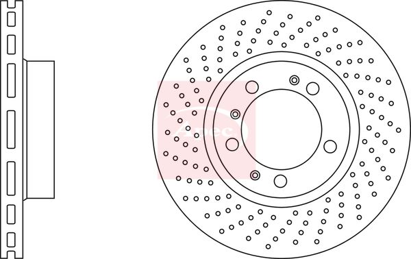 Apec DSK3197 Brake Disc - 1