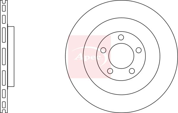 Apec DSK3200 Brake Disc - 1