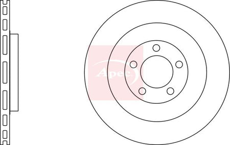 Apec DSK3200 Brake Disc - 1