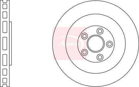 Apec DSK3201 Brake Disc - 1