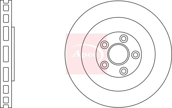 Apec DSK3201 Brake Disc - 1