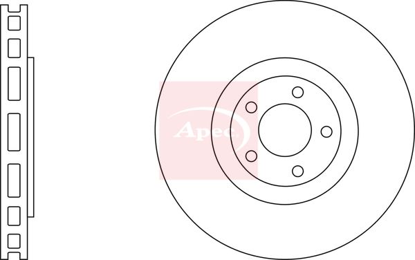 Apec DSK3202 Brake Disc - 1